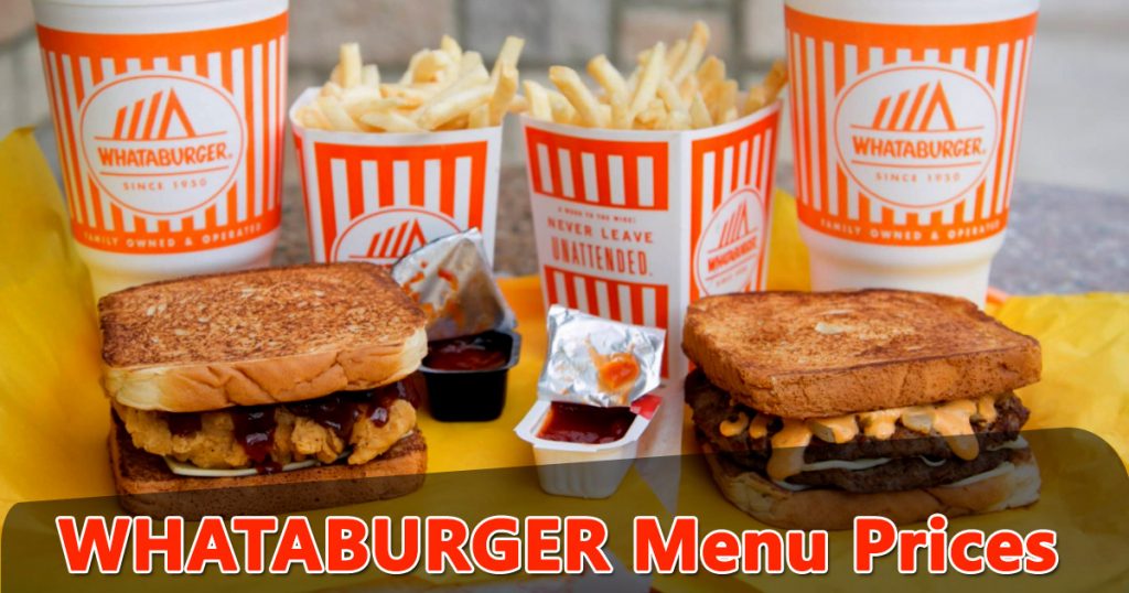 whataburger menu prices image